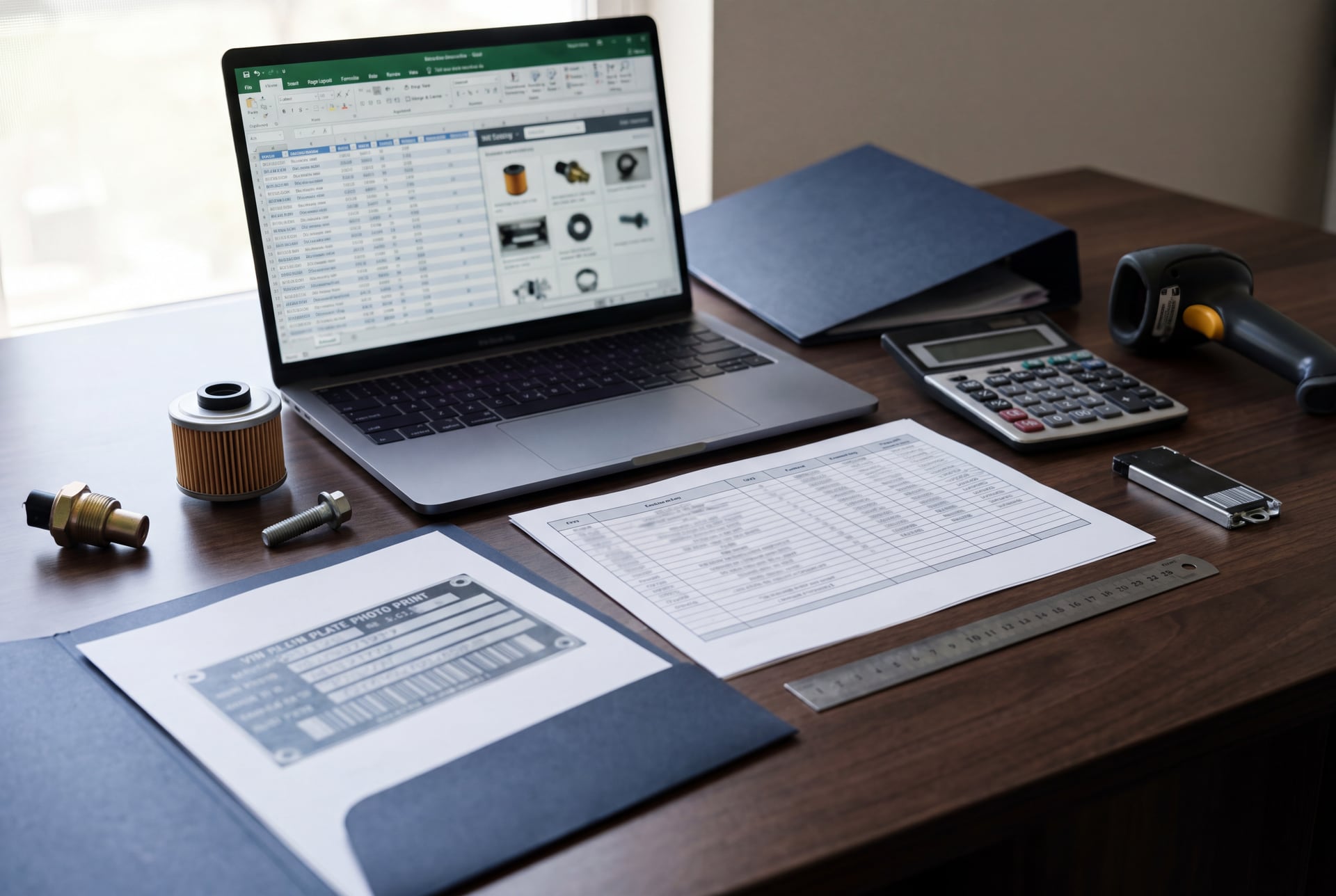 Cross-reference review of spare-parts enquiry data