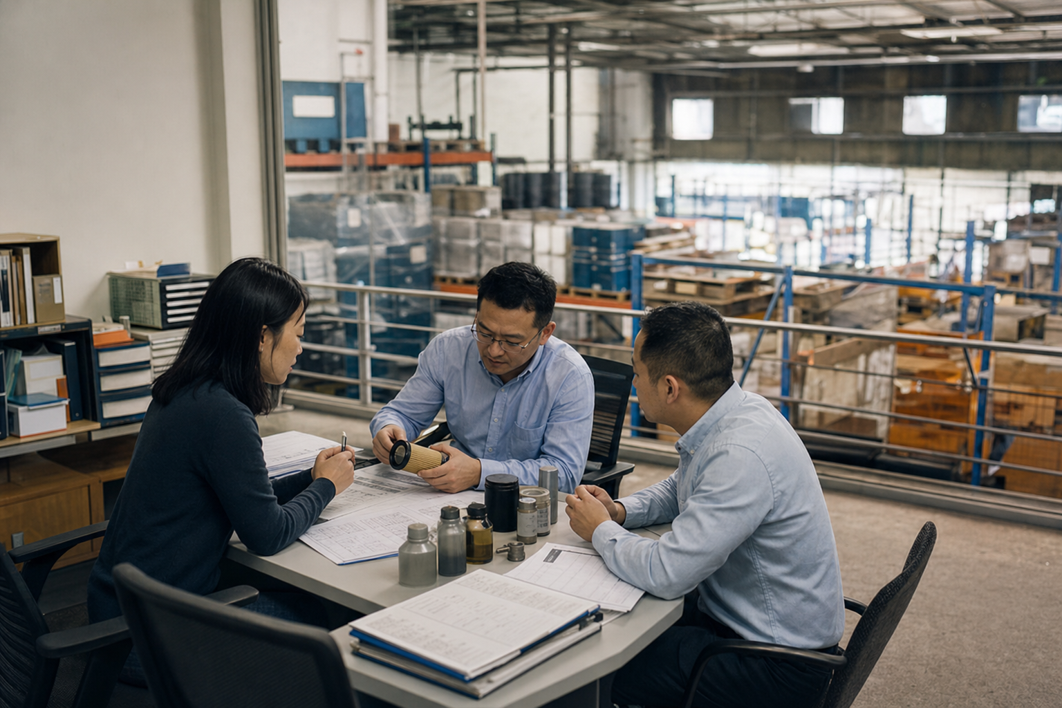 Commercial and operations team reviewing a supply proposal